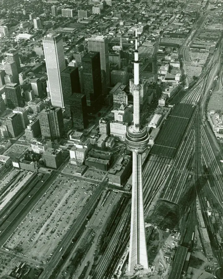 CN Tower Construction 1975